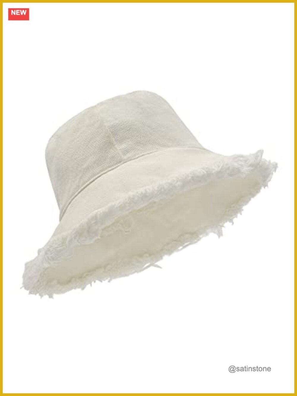 Plus Size Reversible Frayed Bucket Hat UPF 50+